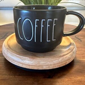 Rae Dunn Black COFFEE Mug